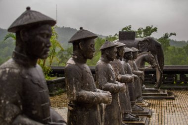 Vietnam, renk tonu, 16 Aralık 2016: Khai Dinh mezar Nguyen İmparator Khai Dinh için inşa edilmiş.