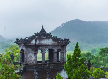 Vietnam, renk tonu, 16 Aralık 2016: Khai Dinh mezar Nguyen İmparator Khai Dinh için inşa edilmiş.