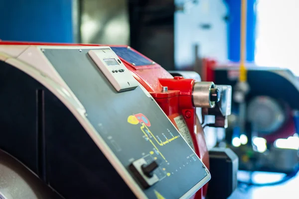 Moderne Boiler Ruimte Apparatuur Hoog Vermogen Boiler Brander Een Ketelruimte — Stockfoto