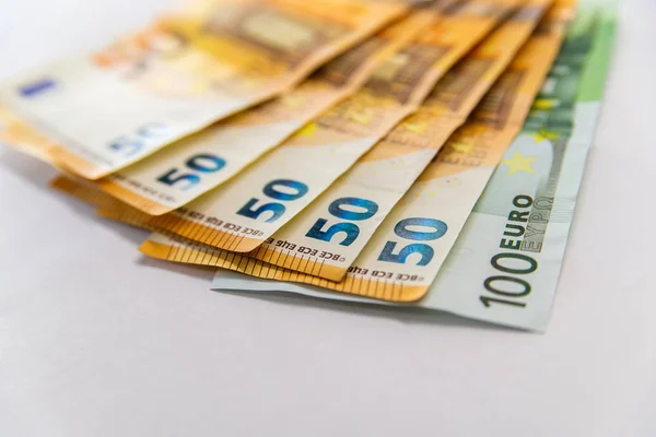 Banknotes of Euro Money. Euro cash background. Business concept.