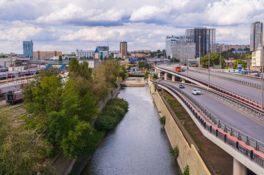 City road yüzey zemin viyadük köprü.