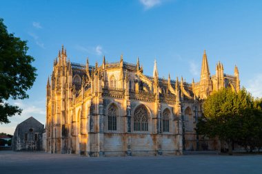 Batalha, Portekiz. Aka Manastırı, Santa Maria da Vitoria bir Batalha Manastırı. Capelas Imperfeitas görünümü. Bitmemiş Şapel. Gotik ve Manuelino aka Manuelin stili