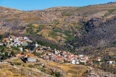 Monchique dağlar, Portekiz, en yüksek noktasına yakın üzerinden görüntülemek.