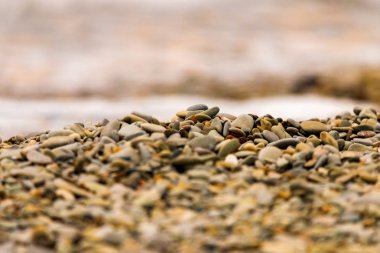 Küçük mavi-gri taş arka plan, doğal taş deseni.seçici odak