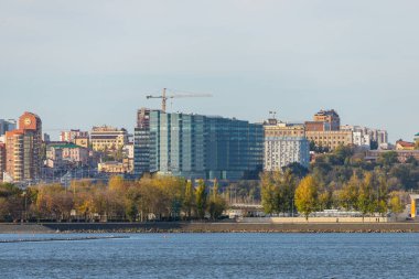 Rusya, Rostov-on-Don - 20 Ağustos 2017: Rostov Don şehir panoramik görünümünde