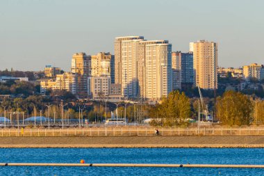 Rusya, Rostov-on-Don - 20 Ağustos 2017: Rostov Don şehir panoramik görünümünde