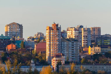 Rusya, Rostov-on-Don - 20 Ağustos 2017: Rostov Don şehir panoramik görünümünde