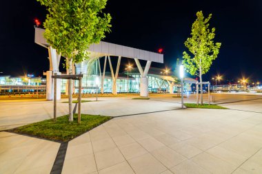 Rusya, Rostov-on-Don, 17 Eylül 2019: Uluslararası Havalimanı Platov dış bina