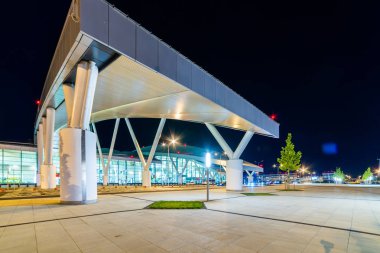 Rusya, Rostov-on-Don, 17 Eylül 2019: Uluslararası Havalimanı Platov dış bina