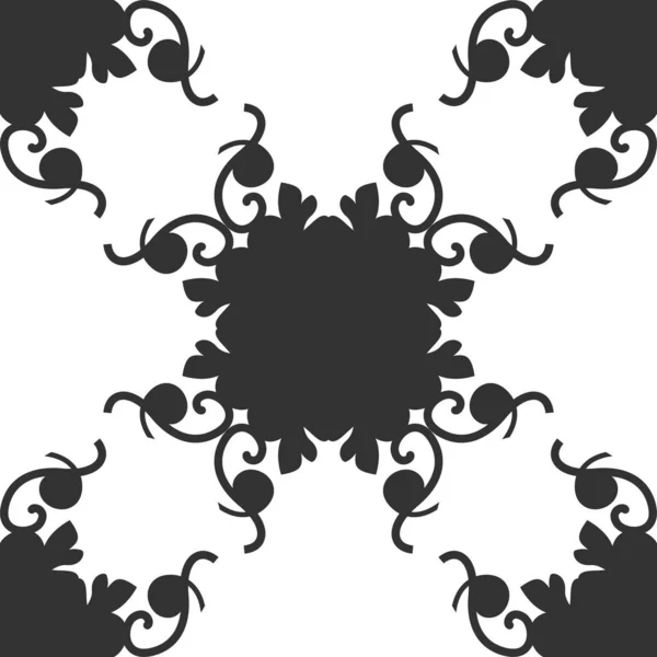 Seamless Pattern Spirals Colors Dark Grey White Vector — Stock Vector