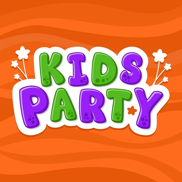 Vector Illustratie Alfabet Cartoon Letters Kids Party — Stockvector