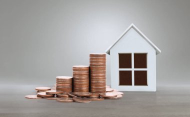 Para yığını ev model tasarruf konut için planlar