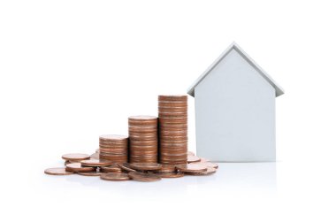 Para yığını ev model tasarruf konut için planlar