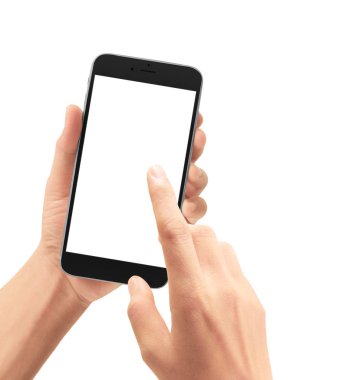 El akıllı telefon cihazı tutarak 