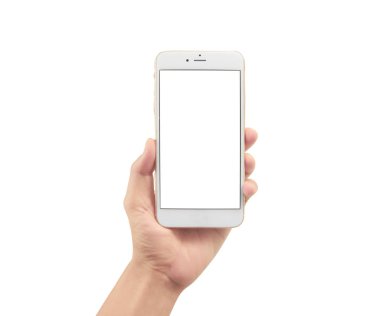 El akıllı telefon cihazı tutarak 