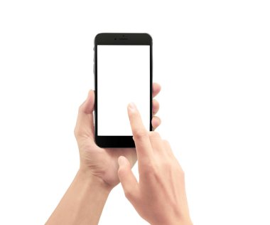 El akıllı telefon cihazı tutarak 