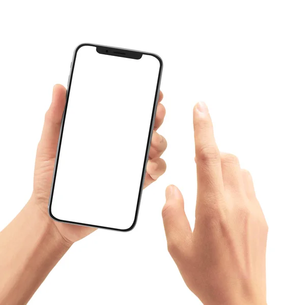 Hand houden Smartphone apparaat — Stockfoto