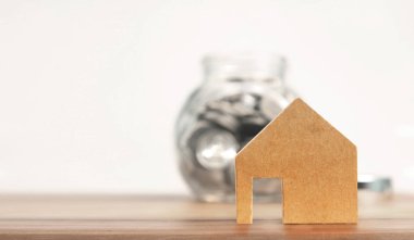 Gayrimenkul yatırım ve house mortgage mali kavramı, el p