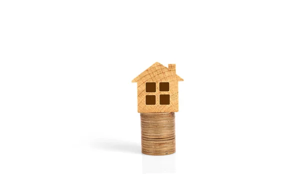 Investimento imobiliário e hipoteca imobiliária conceito financeiro — Fotografia de Stock