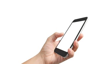 Cep telefonlarını, akıllı telefon cihazlarını ve dokunmatik ekranlı technolo'u tutun