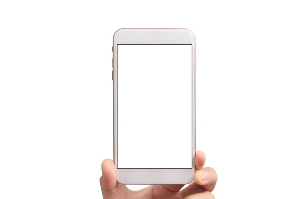 Tahan telepon seluler, perangkat smartphone dan layar sentuh technolo — Stok Foto