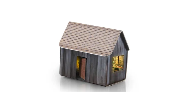 Model of detached house, business home idea — Stock Photo, Image