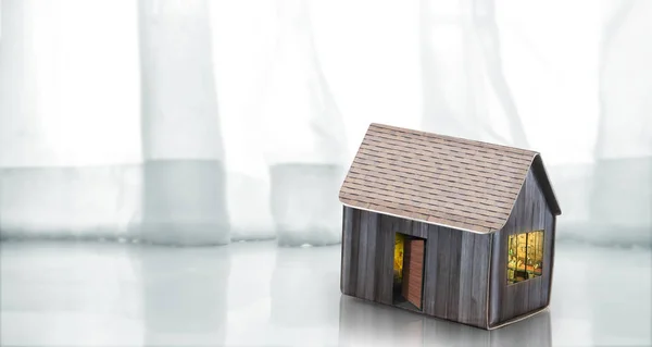 Model domu Jednorodzonego, pomysł na dom biznesowy — Zdjęcie stockowe