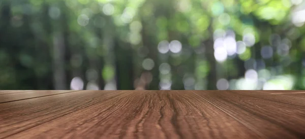 Perspektive Leere Holztischplatte Produktschau — Stockfoto