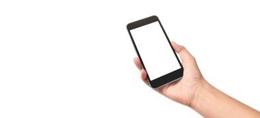 El ele tutuşan akıllı telefon aygıtı ve ekrana dokunma