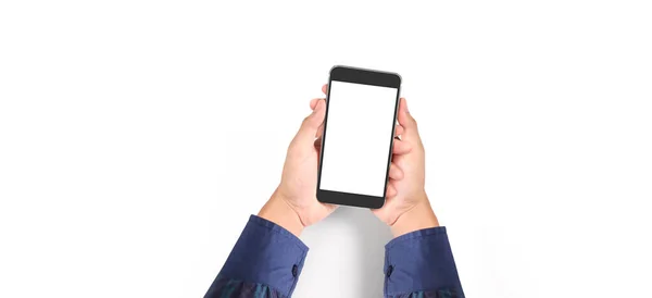 Ręczne Urządzenie Smartfona Ekran Dotykowy — Zdjęcie stockowe