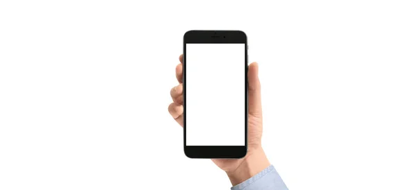 Ręczne Urządzenie Smartfona Ekran Dotykowy — Zdjęcie stockowe
