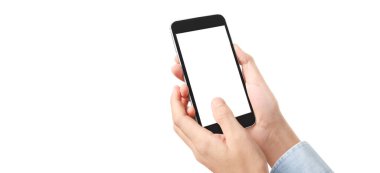 El ele tutuşan akıllı telefon aygıtı ve ekrana dokunma