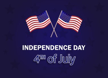 Başkanlar Günün kutlu olsun. Amerikan bayrağı ve mesajı olan bir pankart. Vektör illüstrasyonu