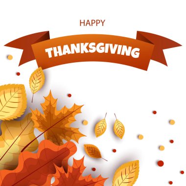 Şükran Günü kartı. Şükran Günü kutlamalarınız kutlu olsun. Akçaağaç yapraklı tebrik kartı tasarımınız kutlu olsun.