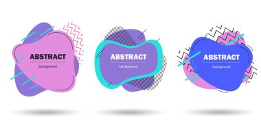 Soyut şekiller şekillenir. Kağıt stili. Stok vektörü.