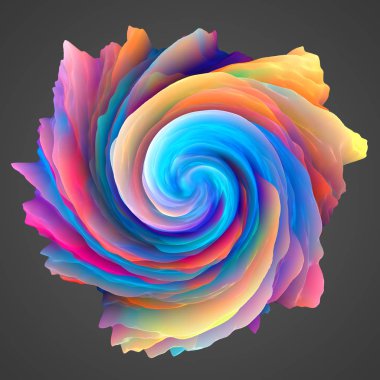 renk efekti ile modern sanat soyut arka plan, 3d render illüstrasyon