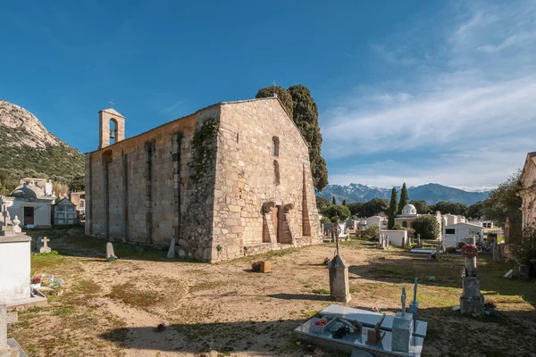 Století římská kaple v Lumio na Korsice — Stock fotografie