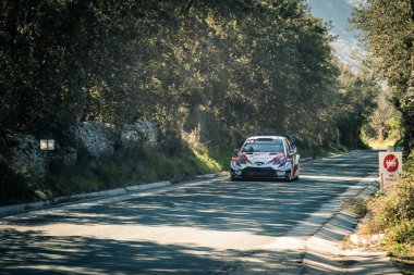 O. Tanak ve M. Jarveoja 2019 Wrc tur de Corse içinde rekabet