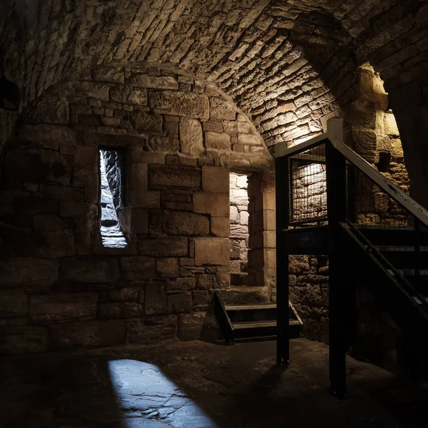 Cellule pénitentiaire au château de Tantallon en Écosse — Photo