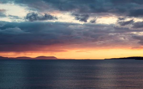 スコットランドのハイランドのガロックの夕日 — ストック写真