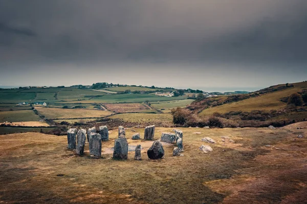 Каменный круг Дромбега в графстве Корк в Ирландии — стоковое фото