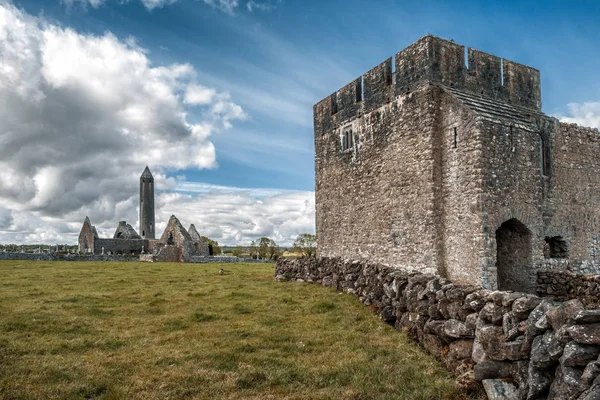 Glebe House no Mosteiro de Kilmacduagh, na Irlanda — Fotografia de Stock