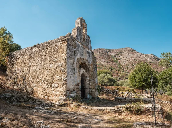 Xviii Wieczna Kaplica San Filippu Koło Speloncato Korsyce — Zdjęcie stockowe
