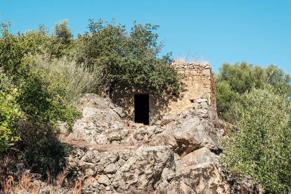 Korsika Nın Balagne Bölgesinde Speloncato Yakınlarında Terk Edilmiş Giustiniani Köyünde — Stok fotoğraf