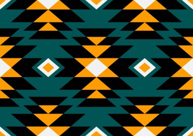 Navajo Kusursuz Desen, soyut geometrik arkaplan.