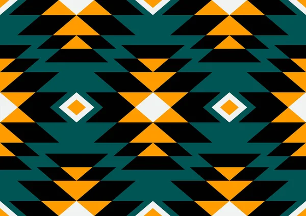 Navajo Nahtloses Muster Abstrakter Geometrischer Hintergrund — Stockvektor