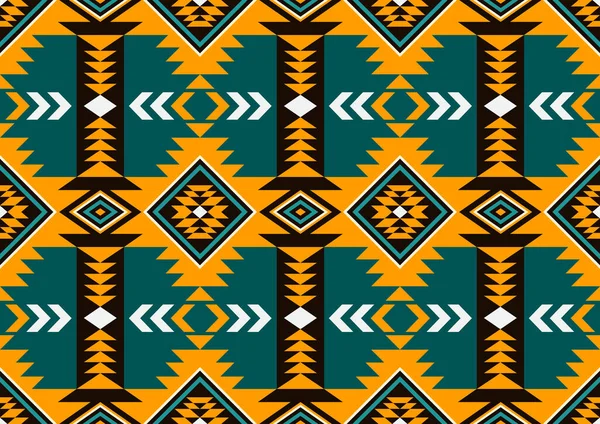 Navajo Nahtloses Muster Abstrakter Geometrischer Hintergrund — Stockvektor