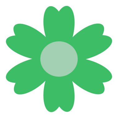 Renkli İzole Edilmiş Düz Vektör Çiçeği. Tatil için Simge Çiçeği, Tasarım, Hindistan, Doğu ve Arap Süslemesi, Yazdırma, Web ve Uygulama.