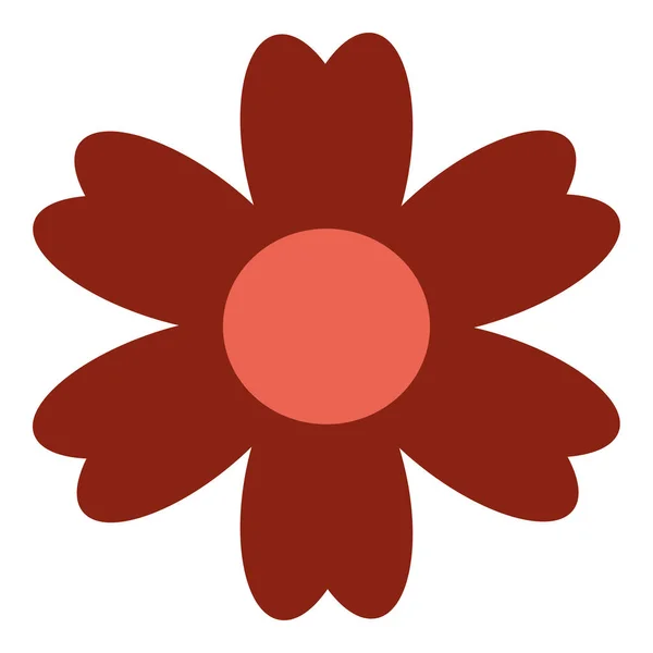 Цветной Одиночный Плоский Векторный Цветок Цветок Иконы Праздника Дизайна Индии — стоковый вектор