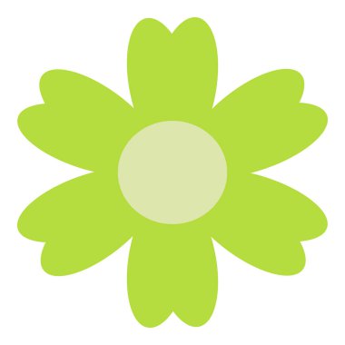 Renkli İzole Edilmiş Düz Vektör Çiçeği. Tatil için Simge Çiçeği, Tasarım, Hindistan, Doğu ve Arap Süslemesi, Yazdırma, Web ve Uygulama.